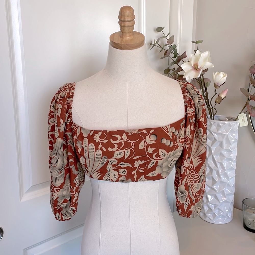 RUMER | Floral Crop Top | Size: Small